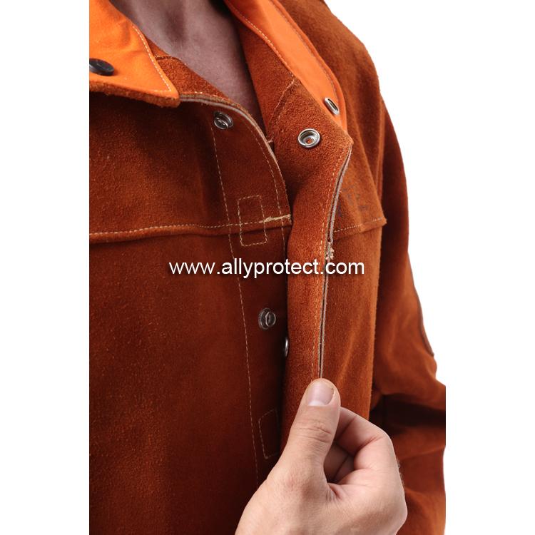 AP-7130 咖啡色全皮上身焊服